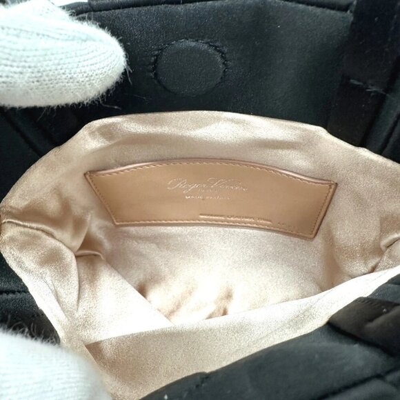 ROGER VIVIER RBWANVK0000RS0B999 Draped Pocket Bouquet Strass Micro 2WAY Hand Bag - Picture 5 of 12